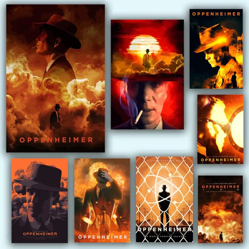 Poster HD Anime Hot Theme Sänger/OST/Film-Wasserdicht Selbstklebende Heimdekoration Klassischer Film O-Oppenheimer