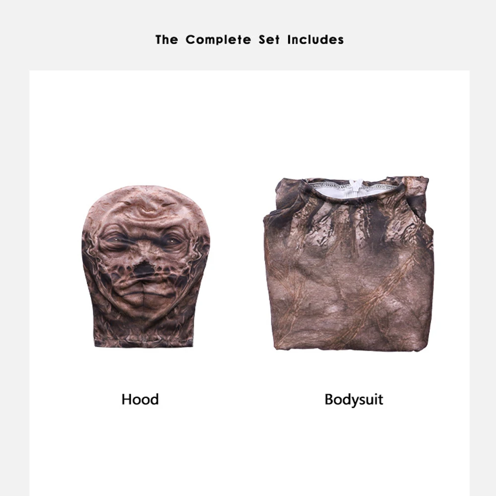 غريب الأشياء الموسم 4 Vecna تأثيري حلي قناع Zentai ملابس موحدة بذلة Catsuit الكبار الاطفال ارتداءها حفلة الهالوين