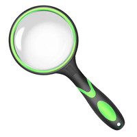 10X Magnifying Glass For Kids Seniors Handheld Reading Magnifier 50mm Magnifying Lens For Reading Science Nature Exploration