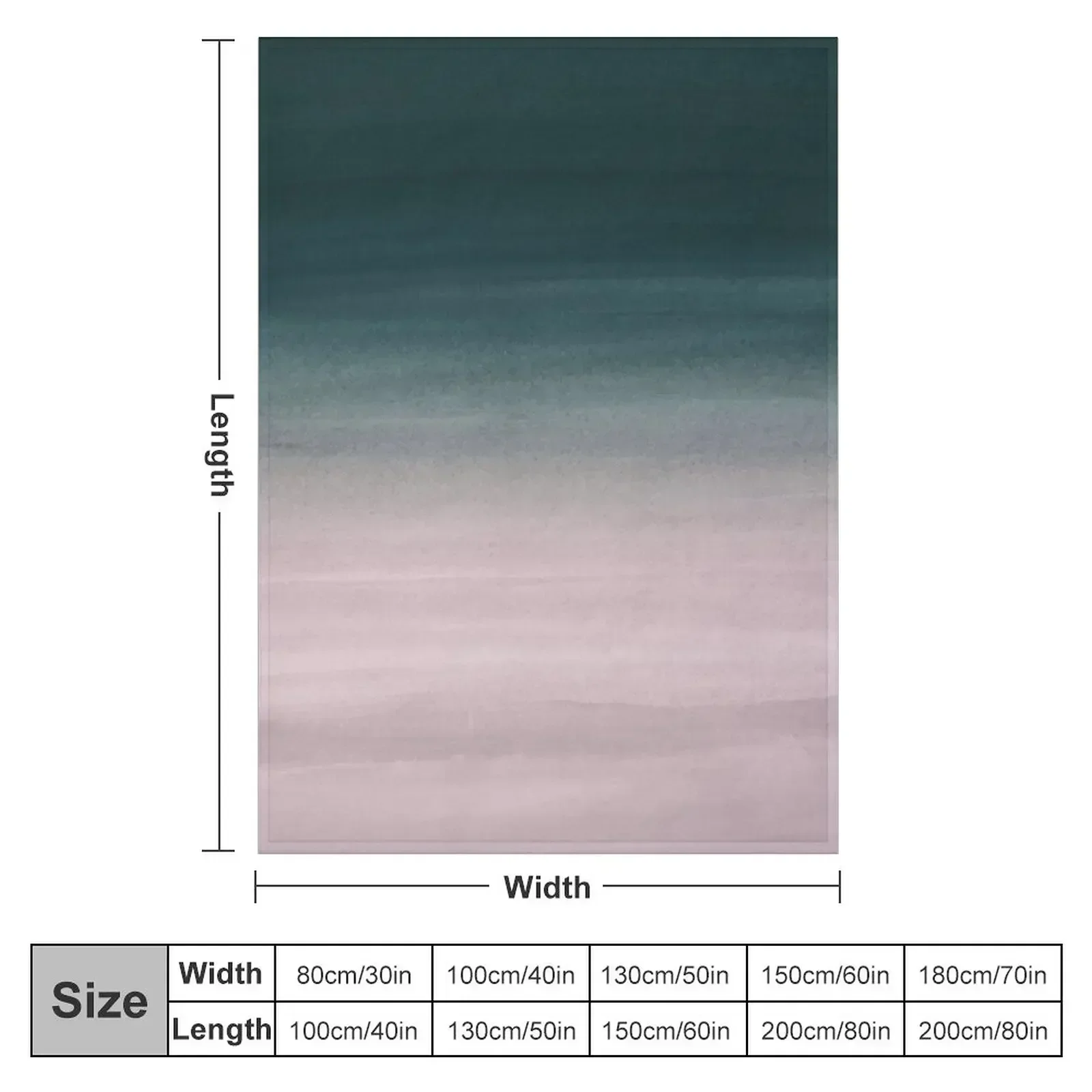 Touching Teal Blush Watercolor Abstract #1 #painting #decor #art Throw Blanket