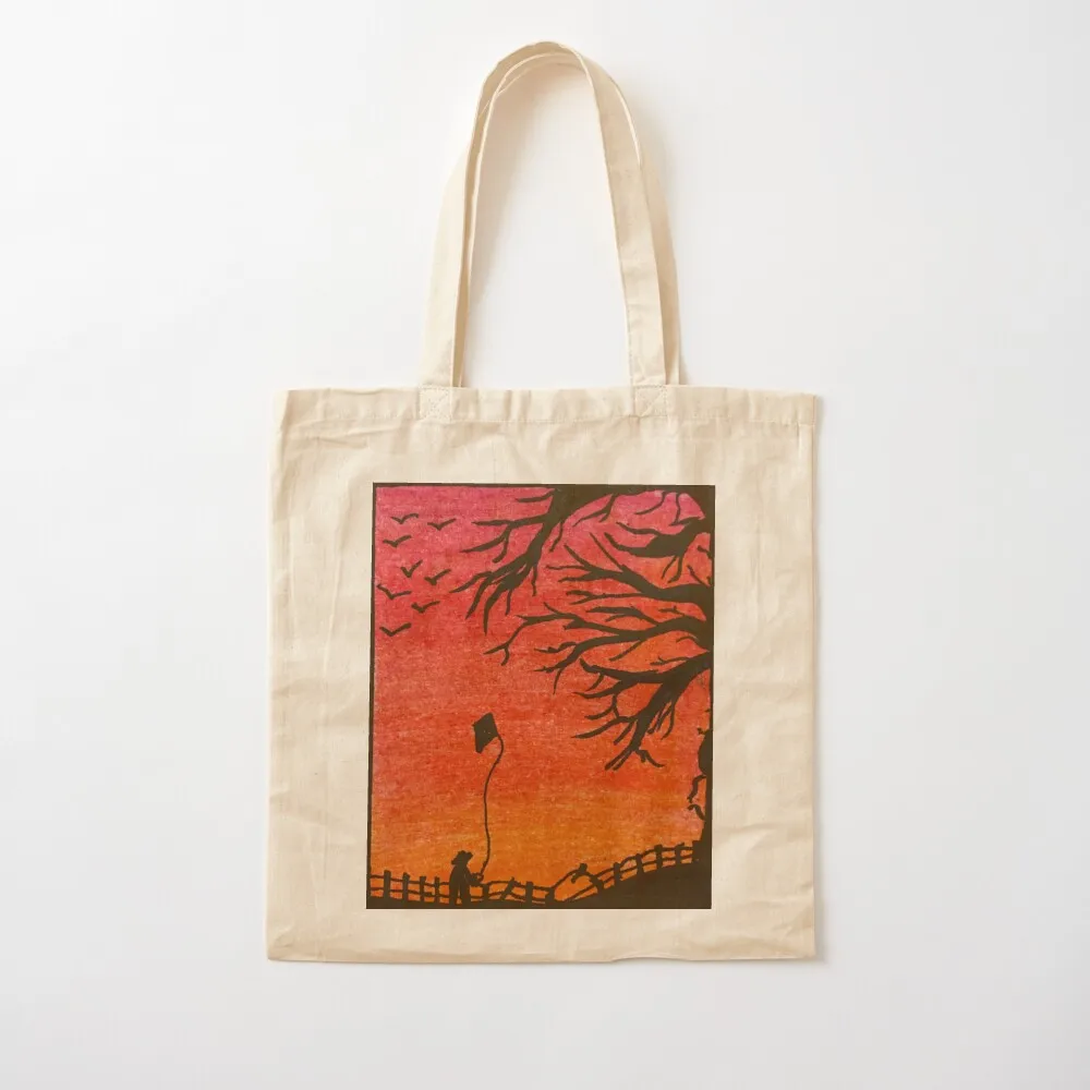 

Sunset silhouette Tote Bag tote bag canvas Women's beach bags Canvas Tote Bag