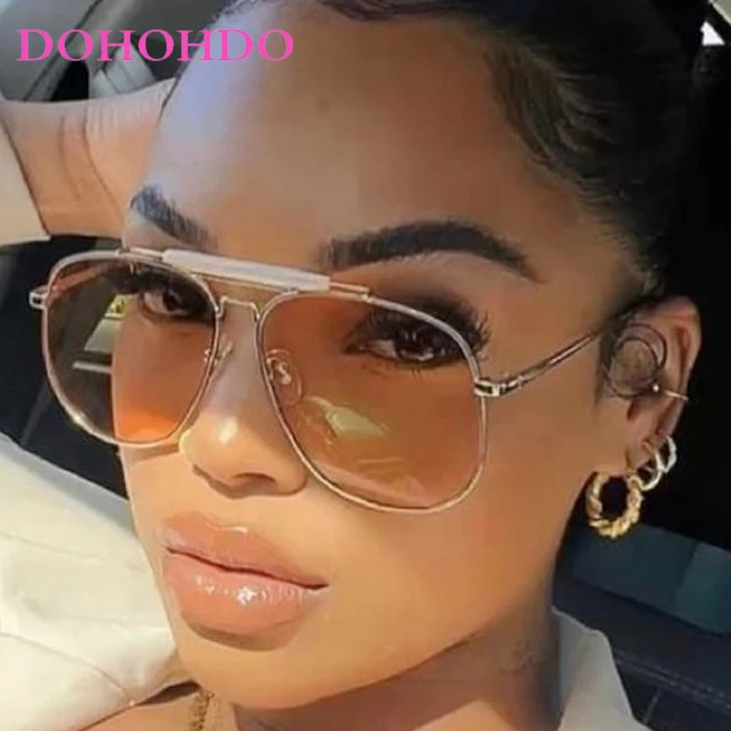 

New Fashion Metal Pilot Women's Sunglasses Trendy Brand Designer Sunglass Men Outdoor Travel Driving Shades Unisex UV400 Lentes