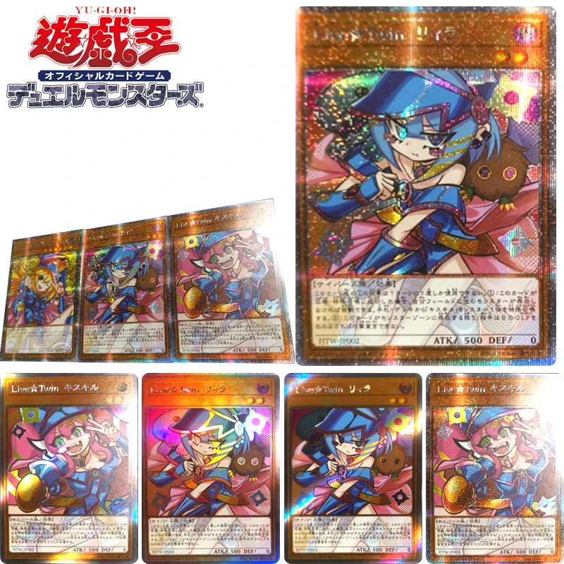 

Yu-Gi-Oh! Anime Characters Black Magician Girl DIY Homemade Bronzing Collection Card Christmas Birthday Gift Game Toys