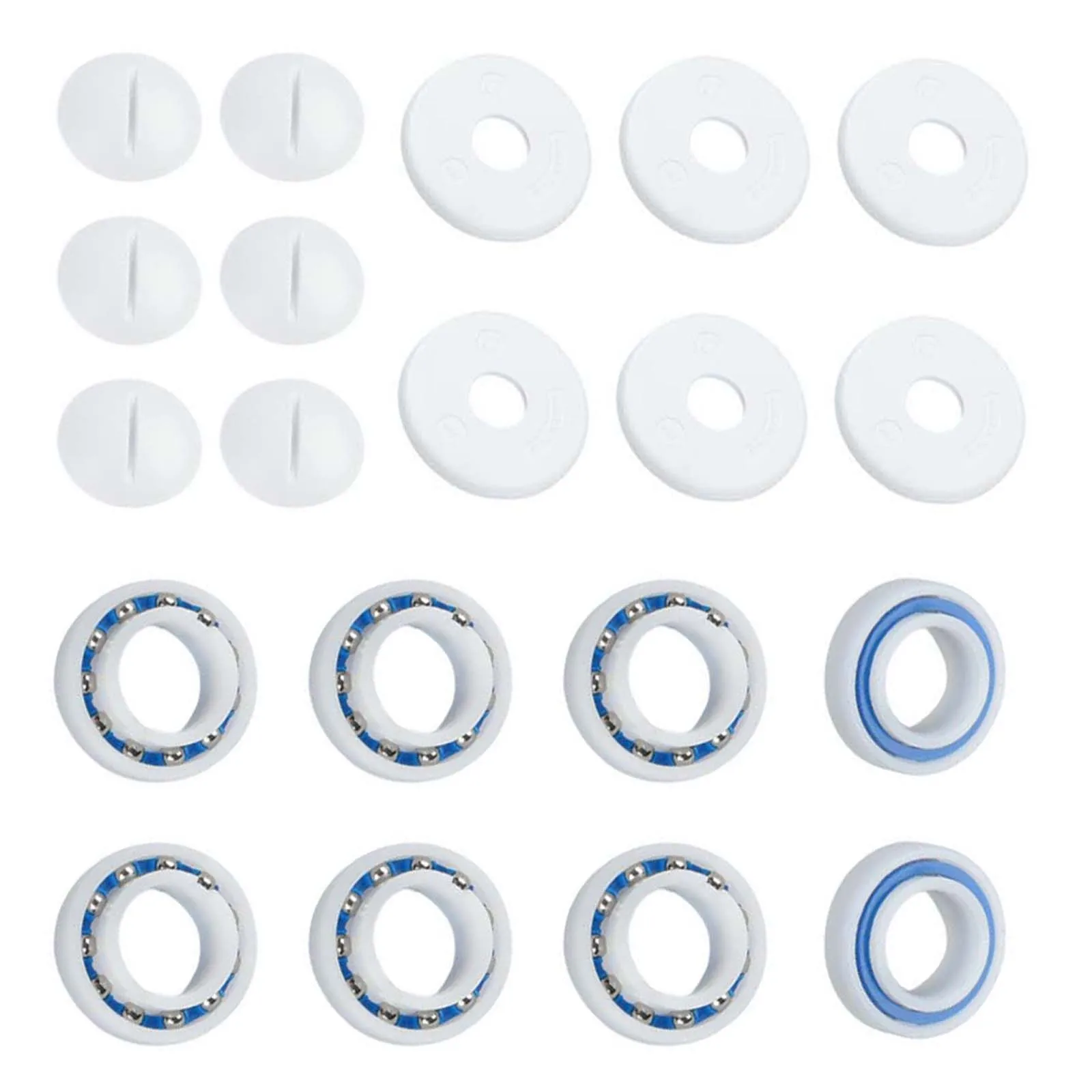 For Polaris C60 C55 Pool Cleaner Rebuild Kit For Polaris 280 180 Pool Cleaner Accessories PVC Wheel Hub Bearings Screws Washers