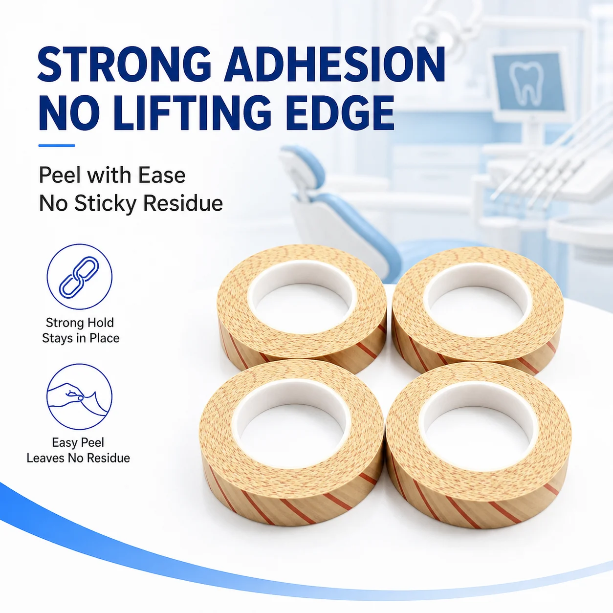 EO ETO Sterilization Indicator Tape, Self-Adhesive Autoclave Monitoring Strips for Dental & Medical Use