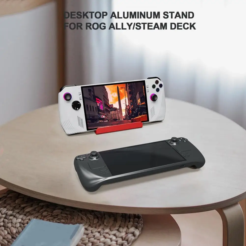 거치대 알루미늄 합금 게임 콘솔 스탠드, 미끄럼 방지 거치대, Rog용 5 개 포함