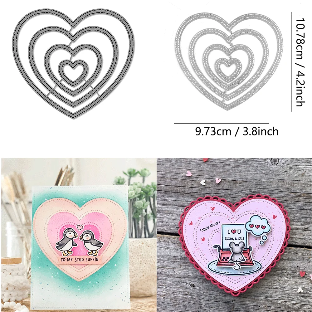 Seasonal Shaker Tag Metal Cutting Dies, Pumpkin Sun Heart Leaf Snowflake Frame Dies for DIY Scrapbooking Greeting Card Making