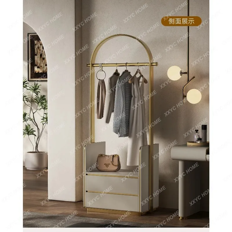 XX New Luxury Design Coat Rack Stand Floor Bedroom Storage  Modern Clothes Hanger Dresser Combo