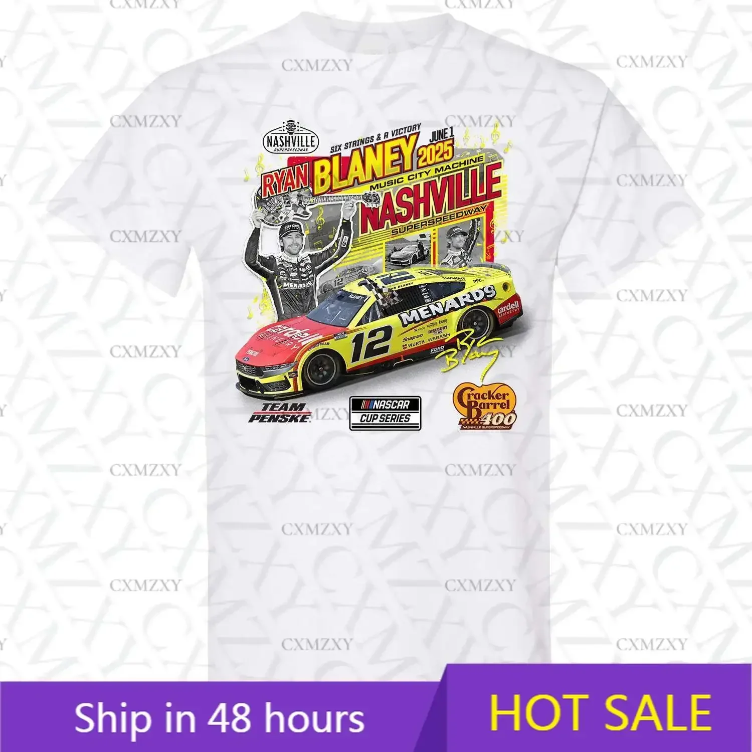 Ryan Blaney  Nashville Race Win T-Shirt