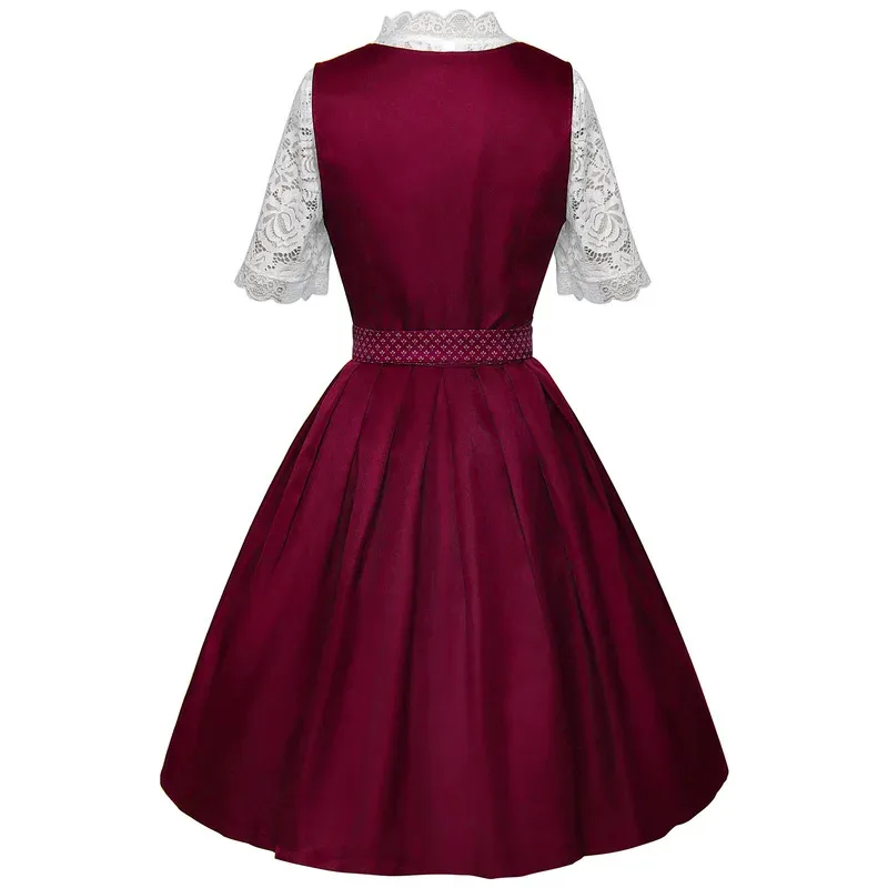 

Новое женское немецкое Октоберфест-дирндль на Хэллоуин, карнавал, традиционное баварское праздничное платье, карнавальный костюм