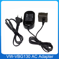 AC-E6 Power Adapter VW VBG130 Dummy Battery for Panasonic AG-HMC73MC AGHMC150 HMC153MC Camera