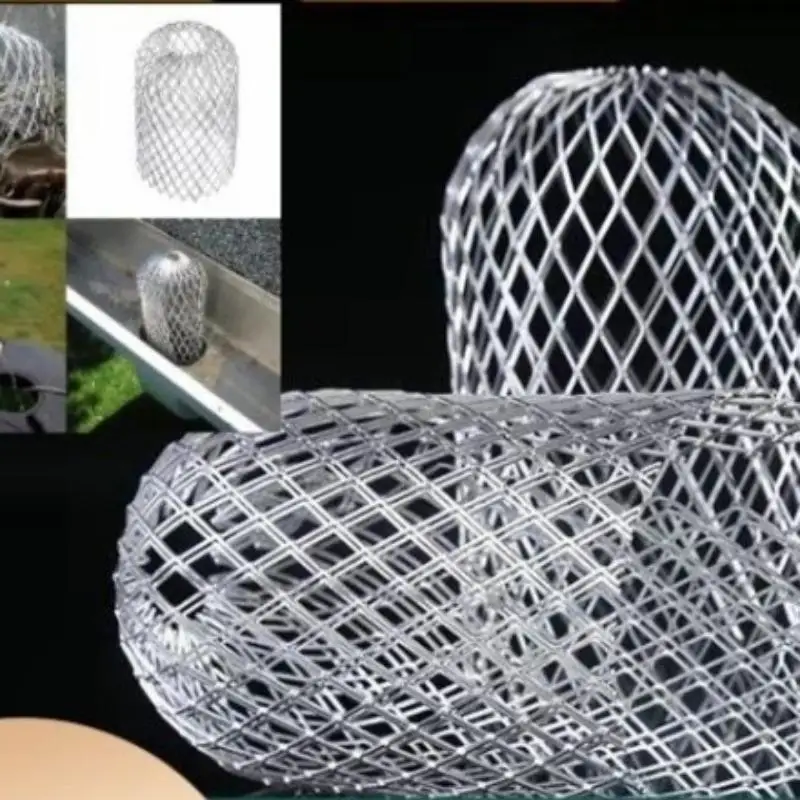 Expanded Metal Gutter Guard Strainers 1/4Pcs Rust Resistant Anti Clog for Residential Roof Gutter Drainage Protection