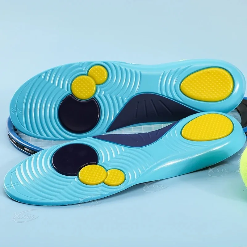 Sport Insoles for Shoes Sole Shock Absorption Deodorant Breathable Cushion Running Insoles for Feet Man Women Orthopedic Insoles