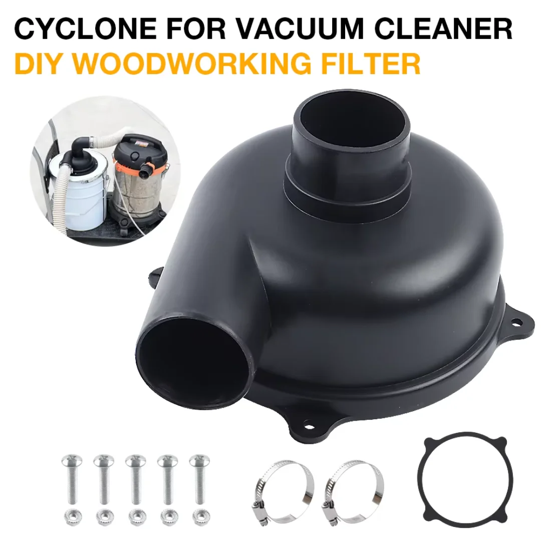 New Cyclone Separator Cover Powder Dust Collector DIY Turbocharged Filter Industrial Cyclone Dust Collector for Workshops/Home