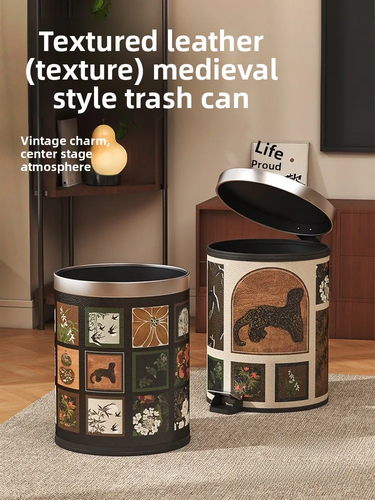 

Винтажная банка-контейнер с крышкой для дома, новая модель 2025 года, роскошная, в американском ретро-стиле, для гостиной и спальни, с высокой эстетической ценностью