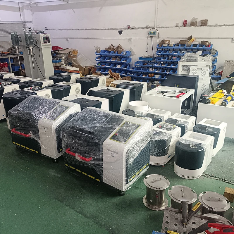 Pequeña máquina trituradora de polvo de molino de bolas de laboratorio planetario Vertical con 4 frascos de 50 ml cada una para mezclar y molino de muestras