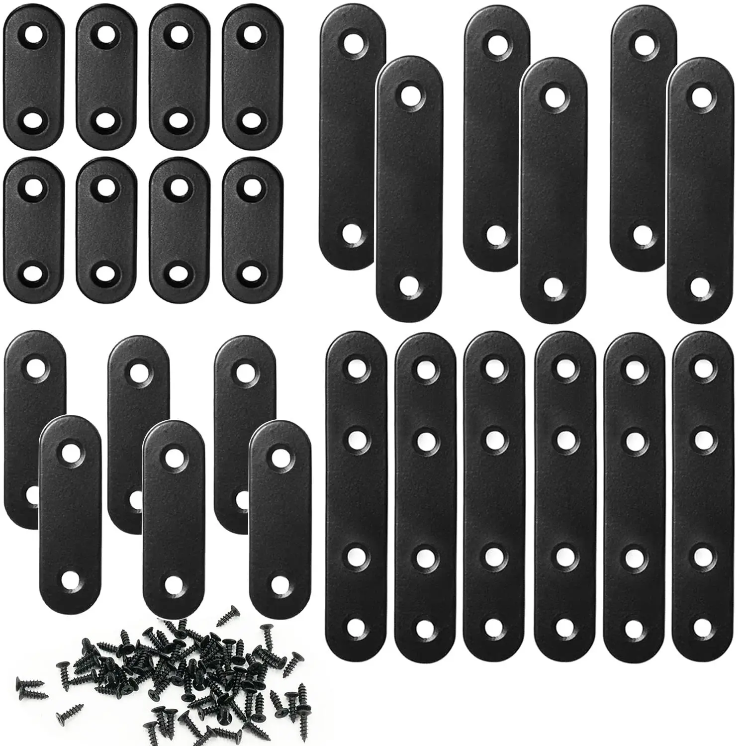 Furniture Assembly 14x12x2cm Flat Metal Brace Corner Bracket Kit 3\'\' 76mm Bracket Furniture Stabilization Hardware