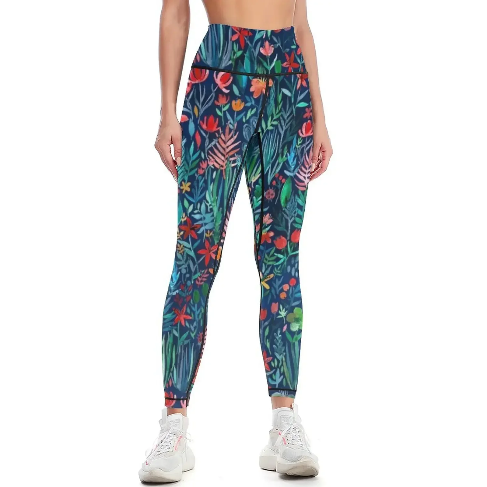 

Tropical Ink - a watercolor garden Leggings Female legging pants sportswear gym Training pants Leginsy push up Womens Leggings