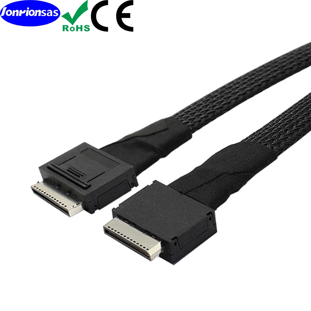 Imagem -02 - Cabo Ativo de Dados Longline para Cabo Ssd Pci-express para Oculink Sff8611 8i Oculink Sff9611 8i Slimline