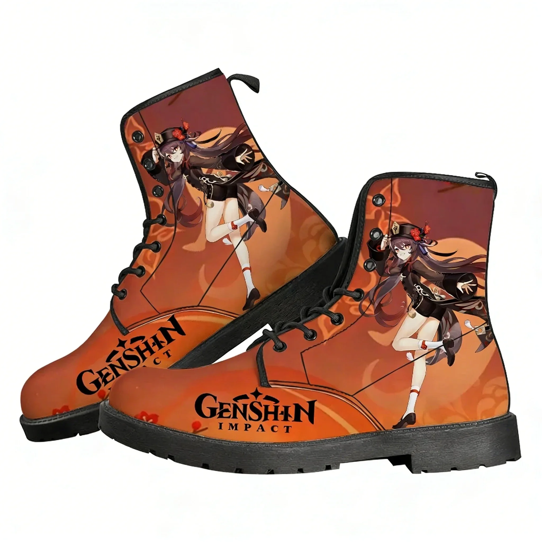 

Ботинки Genshin Walnut для мужчин, женщин и подростков, повседневные, легкие, высококачественные, с индивидуальным принтом, на заказ
