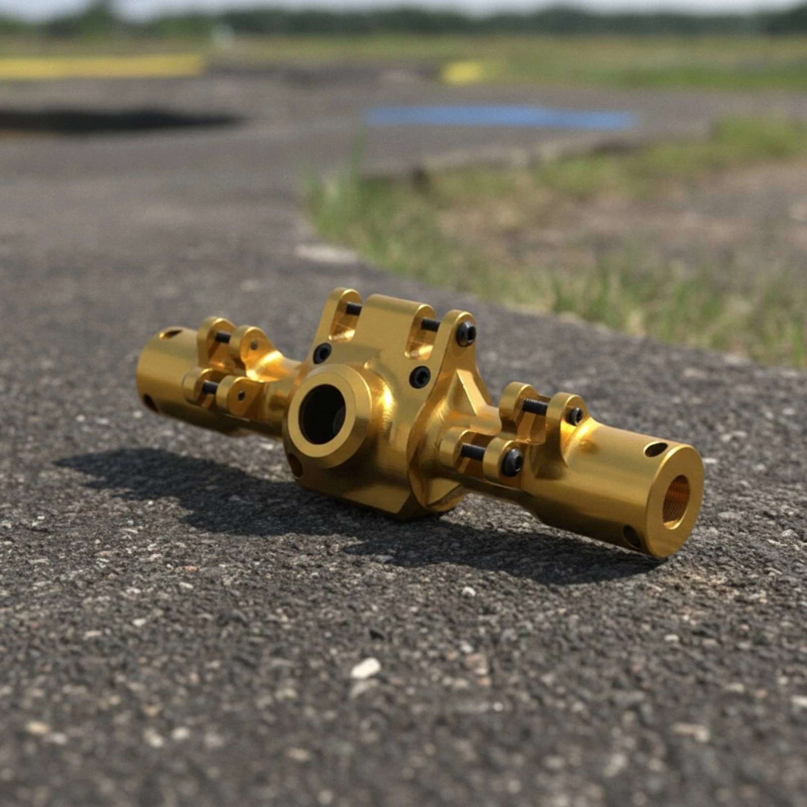 Rear Axle Housing 6061 Aluminum RC Axle Housing Direct-Fit Alloy for Hobbyists