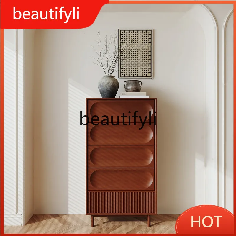 

Nordic creative storage cabinet simple modern paint locker light luxury cabinet D80