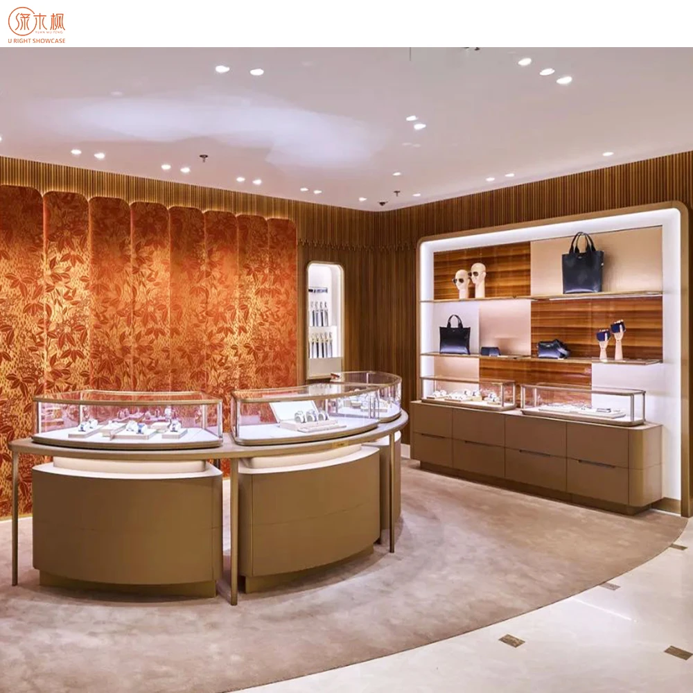 Luxury Brand Glass Jewellery Display Cabinet Custom Design Watch Display Stand for Shop Furniture
