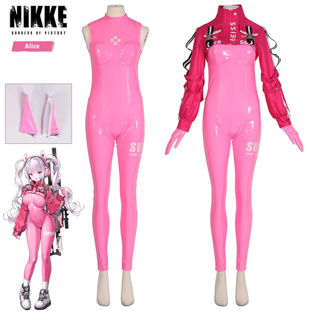 

NIKKE The Goddess of Victory Alice Cosplay Costume Woman Jumpsuit Halloween Carnival Party Suit