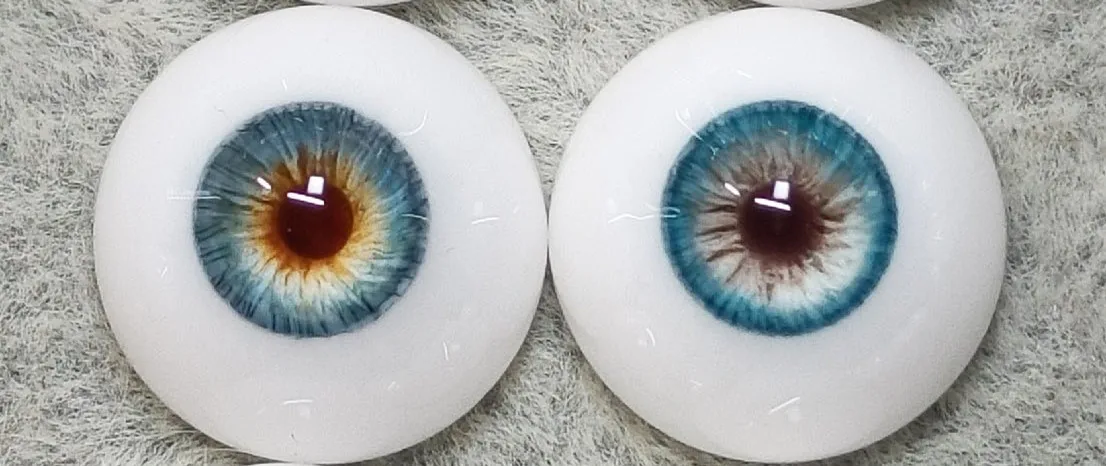 Fashion 12mm-6 Doll Safety Eyes,  New Style Resin Plaster Eyeball Toy Accessories