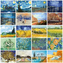 GATYZTORY Classic Van Gogh's Paintings Paint by Numbers Handpainted Drawing On Canvas Pictures By Numbers Home Decoration