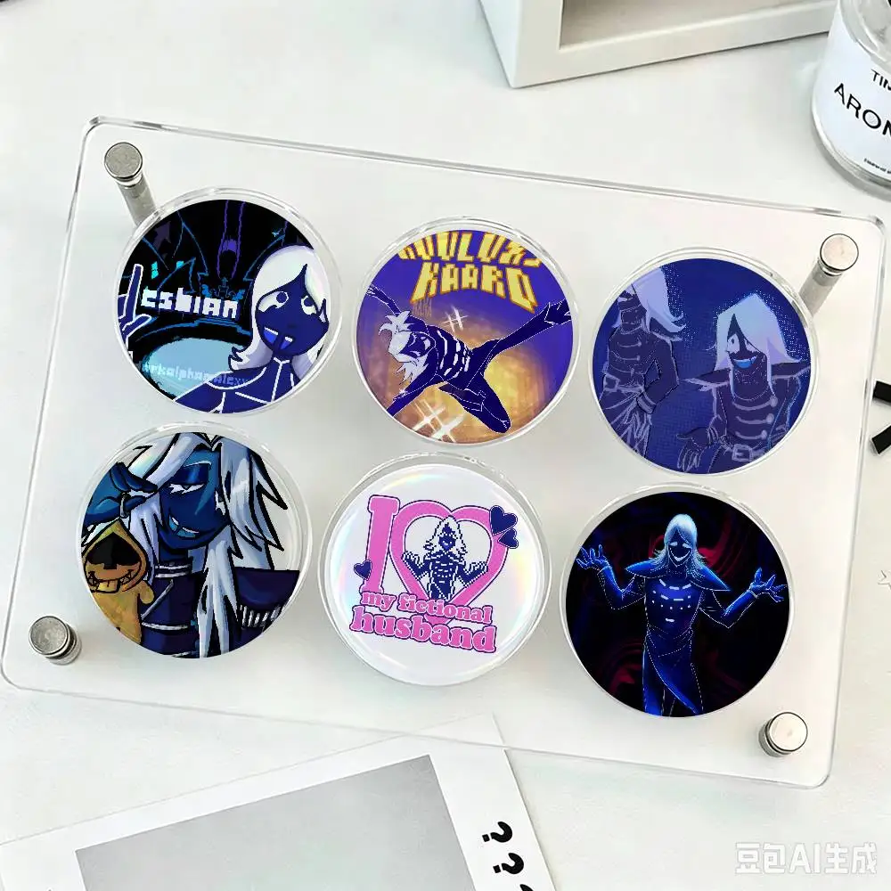 Deltarune-e Rouxls Kaard-d  Brooch Lapel Pin Button Badge on Bag Clothing Hat Jewelry Accessories Toys Gift