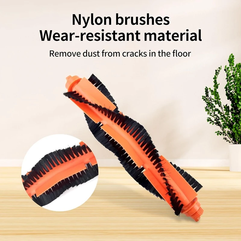 【ต้องมี】สําหรับเครื่องดูดฝุ่นหุ่นยนต์ Xiaomi E10 C103/B112 เครื่องดูดฝุ่นอะไหล่ทดแทนแปรงหลัก + ฝาครอบแปรงหลัก