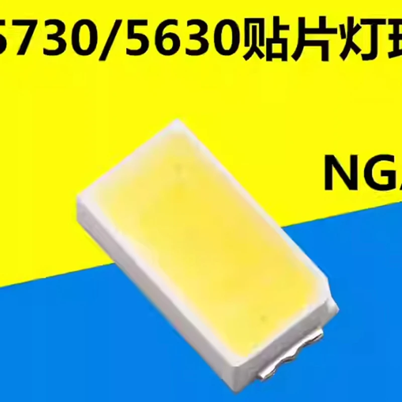 Surface mount LED light beads 5730/5630, high-brightness light emitting diodes, ultra-bright, pure white light, warm white light