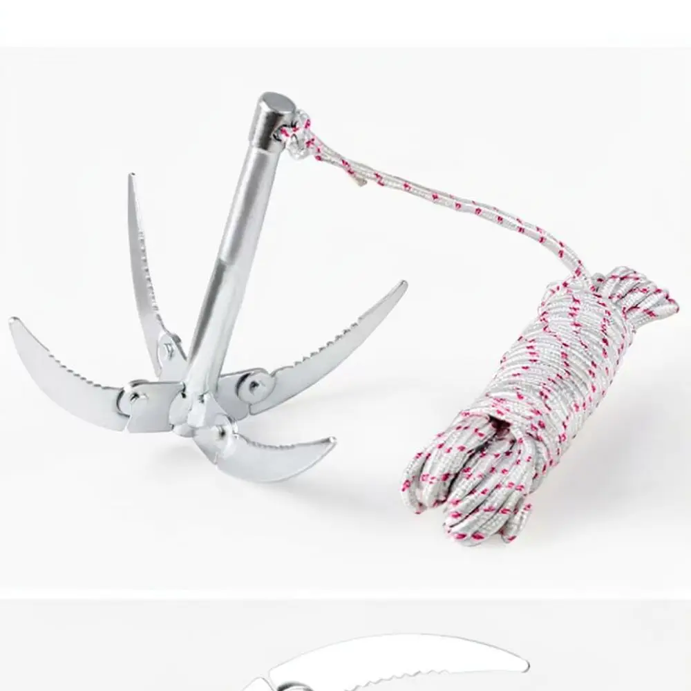 For Haihan Fishing Cutter Folding Four Claw Anchor Grabber Aquatic Plant Clearing Tool Outdoor Pond River Cleaner