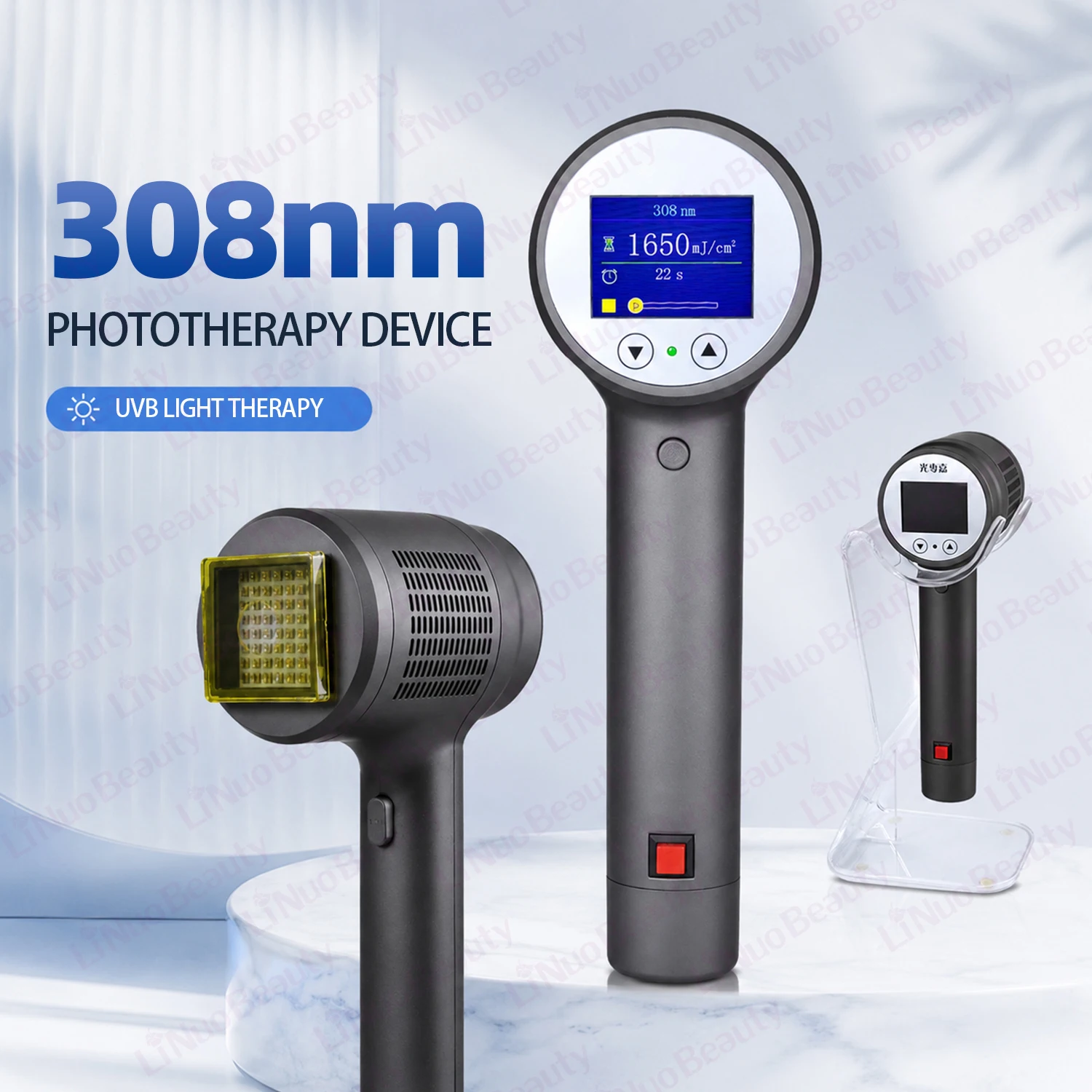 CE Approved Excimer Laser Vitiligo 308nm UVB Lamp Phototherapy Device 308 UVB for Skin Care Vitiligo Psoriasis Eczema Treatment - view 6