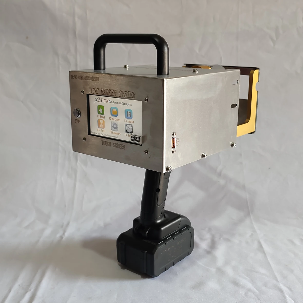 Li-Batterie-Punktmarkierungen mit Touchscreen-Controller-Pin-Markierungsmaschine für VIN, Chassis, Teile und Datenmatrix