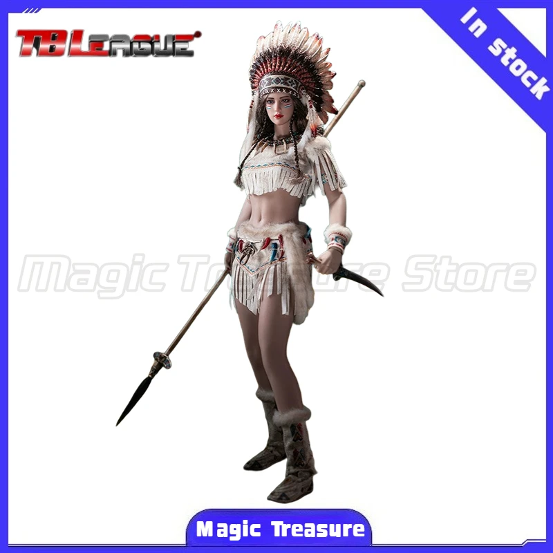 【MT】Figura de acción original TBLeague PL2022-196A Mohegan Huntress Attire White 1/6, colección de modelos de juguete