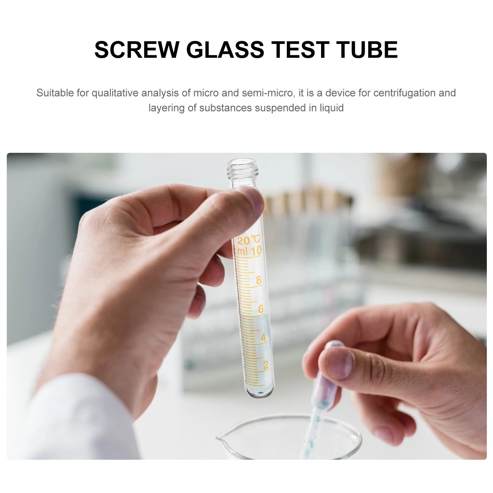 2pcs 10ml Mini Glass Centrifuge Tubes Round Bottom Leak Proof High Transparency Test Tube For Research Food Coloring Craft