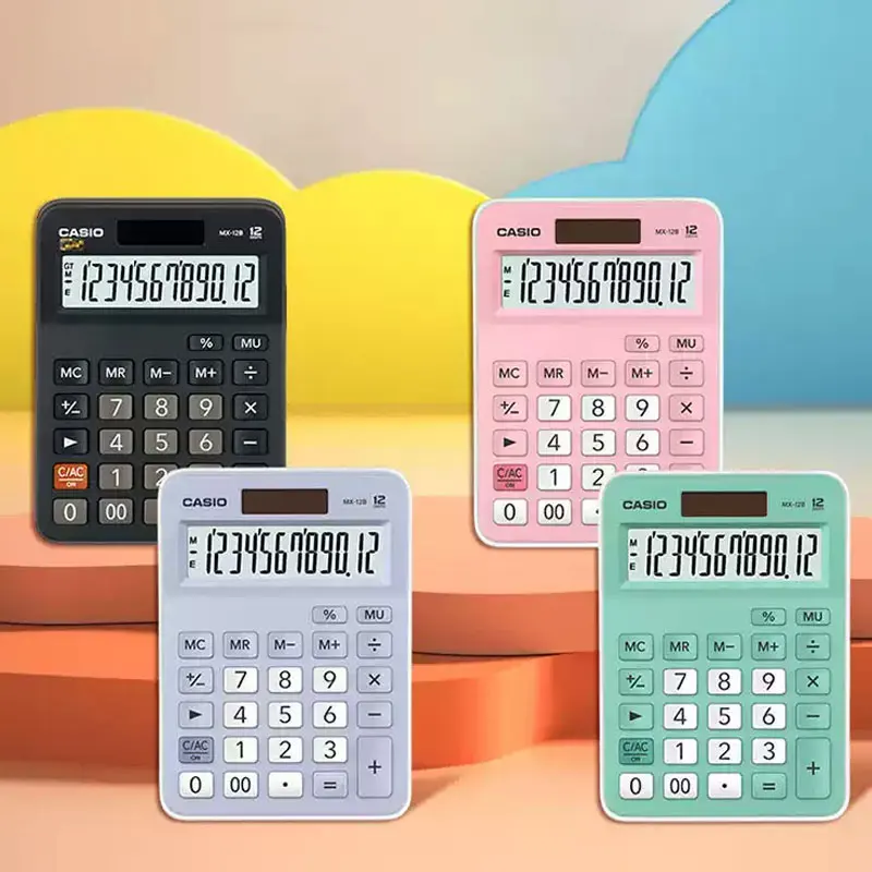 Casio MX-120B/fx-82ES PLUS/AX-120B Business Luxury Calculator - Metallic Finish - Corporate Front Desk Reception Office view 3