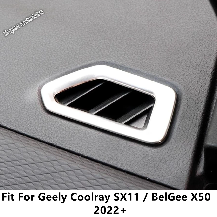 

Car Dashboard Front Air AC Conditioning Outlet Vent Frame Cover Trim Accessories For Geely Coolray SX11 / BelGee X50 2022 2023