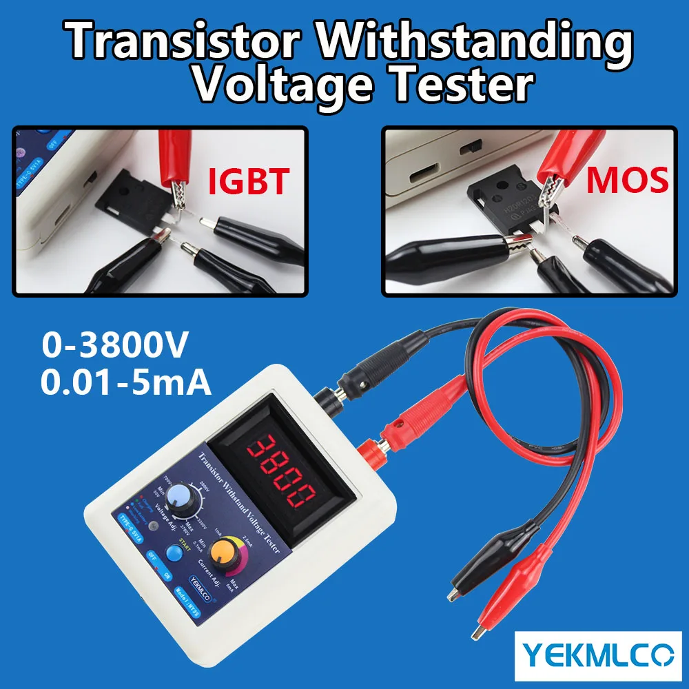 0-3800V IGBT Tester Transistor Spanningstester Diode MOS Triode MOV LED Spanningsvermogen Transistor Weerstaan Spanningstester