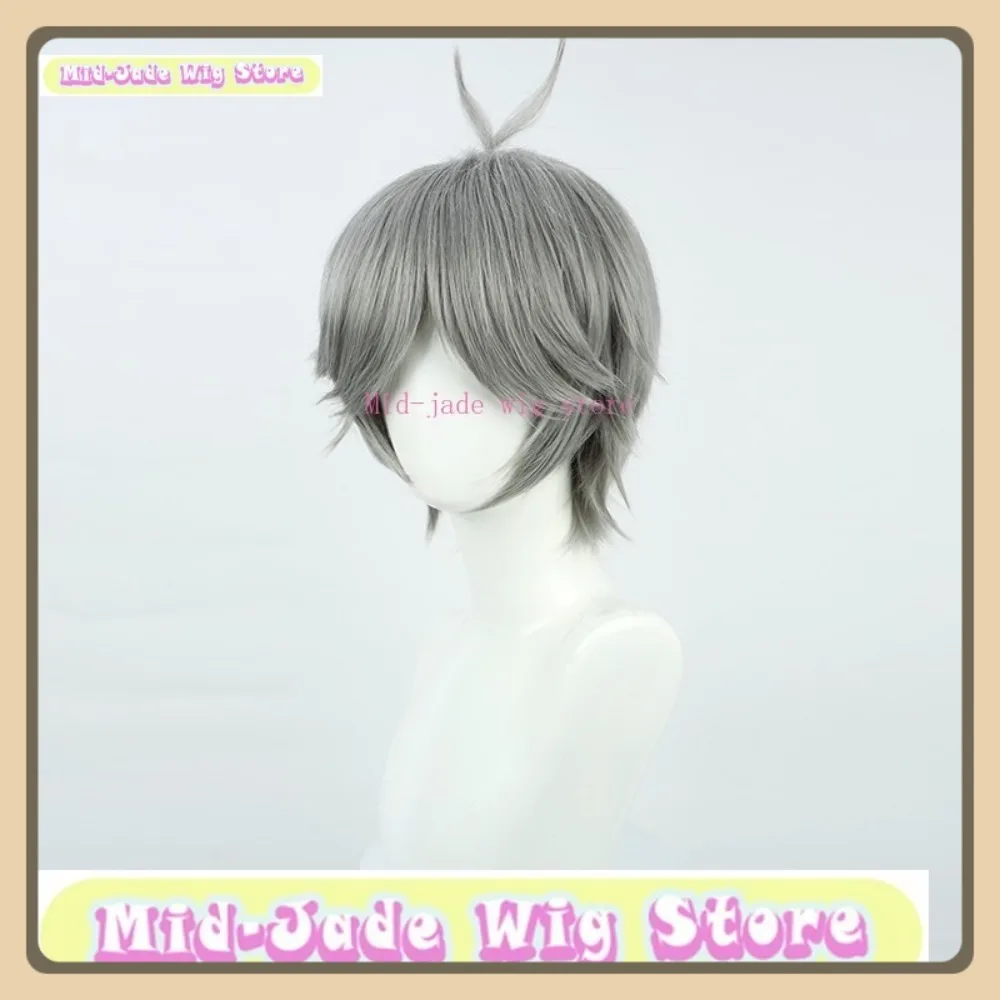 Mid-jade Pruik Winkel Haikyuu Sugawara Koushi Cosplay Pruik Anime Game rollenspel Halloween Party Kostuum Props Synthetisch haar