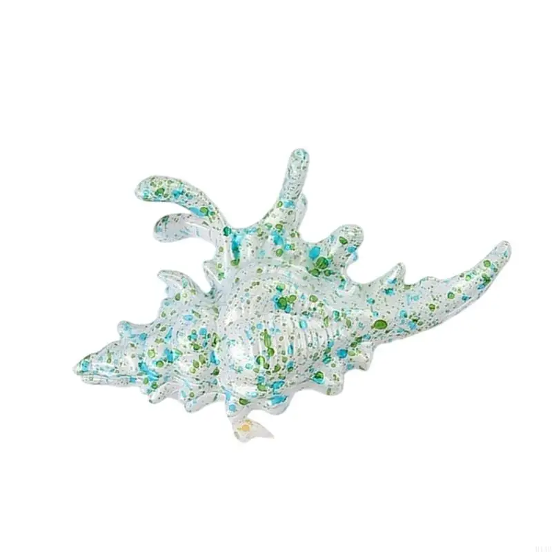 91AF Colorful Acrylic Conch Shell Hair Clip Women Elegant Hair Accessory Acrylic Texture Perfect for Parties and Daily Use
