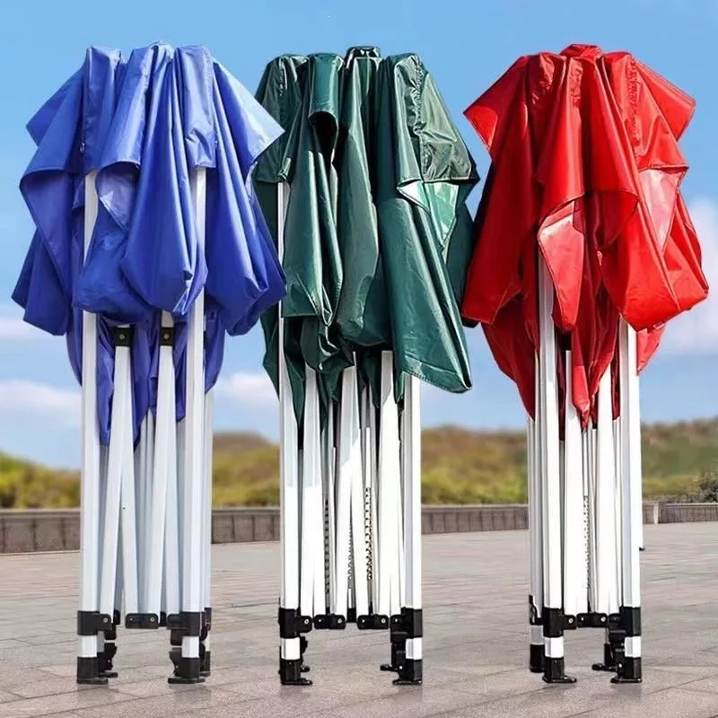Four-corner tent Four-foot canopy out-of-home advertising Sun shade for exhibition Rain shelter Retractable folding canopy