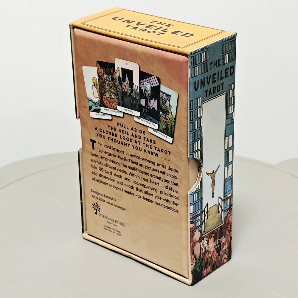 The Unveiled Tarot 80 Pcs Tarot Cards (with 2 Special Cards) In Rigid Box Printed on 350GSM Double Embossed Cardstock - 12*7cm