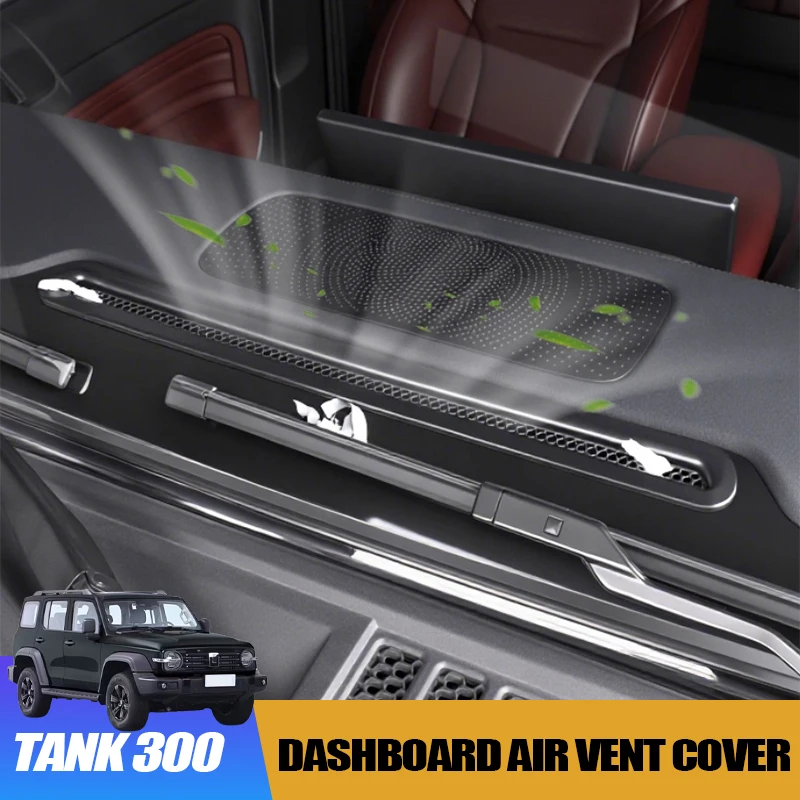 

Dashboard Air Vent Cover for GWM WEY Tank 300 2020-2024 Central Control Protective Covers Debris Blockers Interior Accessory