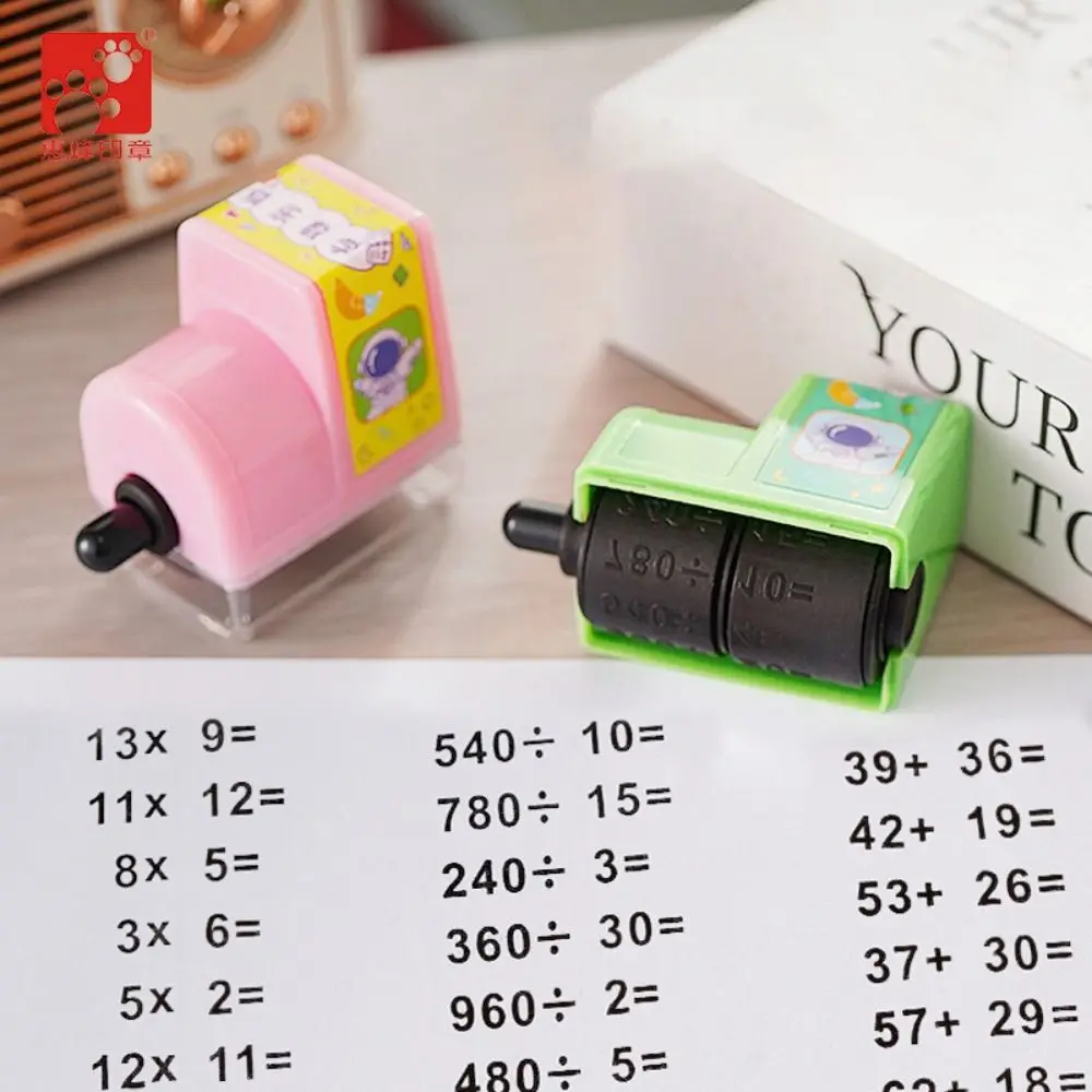 

Reusable Math Rolling Stamp Multiplication Division Mathematical Operation Math Roller Stamp Arithmetic Practice
