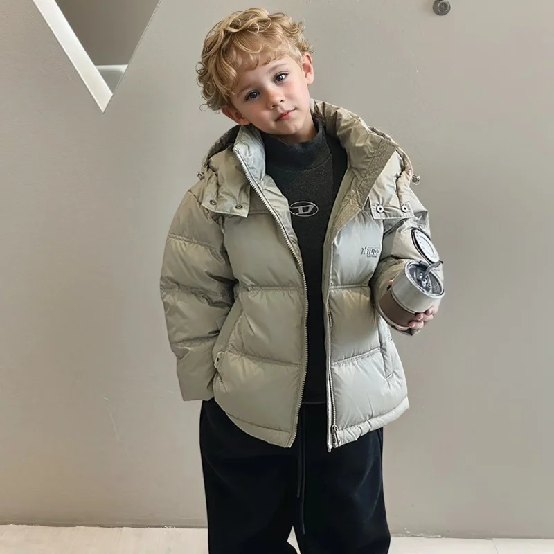 

Boys Warm Down Cotton Coats Winter New Children Thick Cotton-Padded Jackets Kids Clothing Teen Hooded Outerwear 5-14 Years