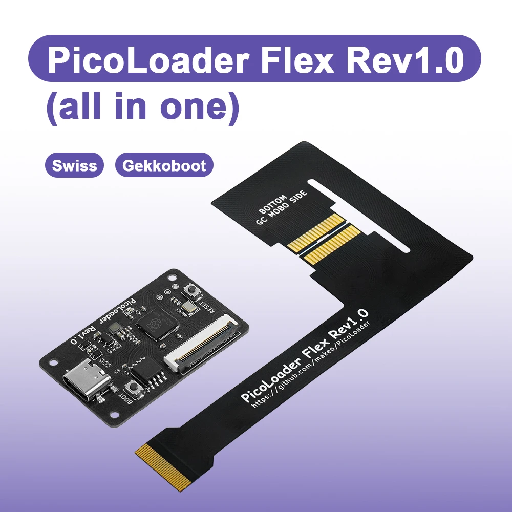 RetroScaler PicoLoader V1.0 Cable flexible Diseño sin soldadura Compatible con SD2SP2 GC2SD SDGecko para consola de juegos GameCube