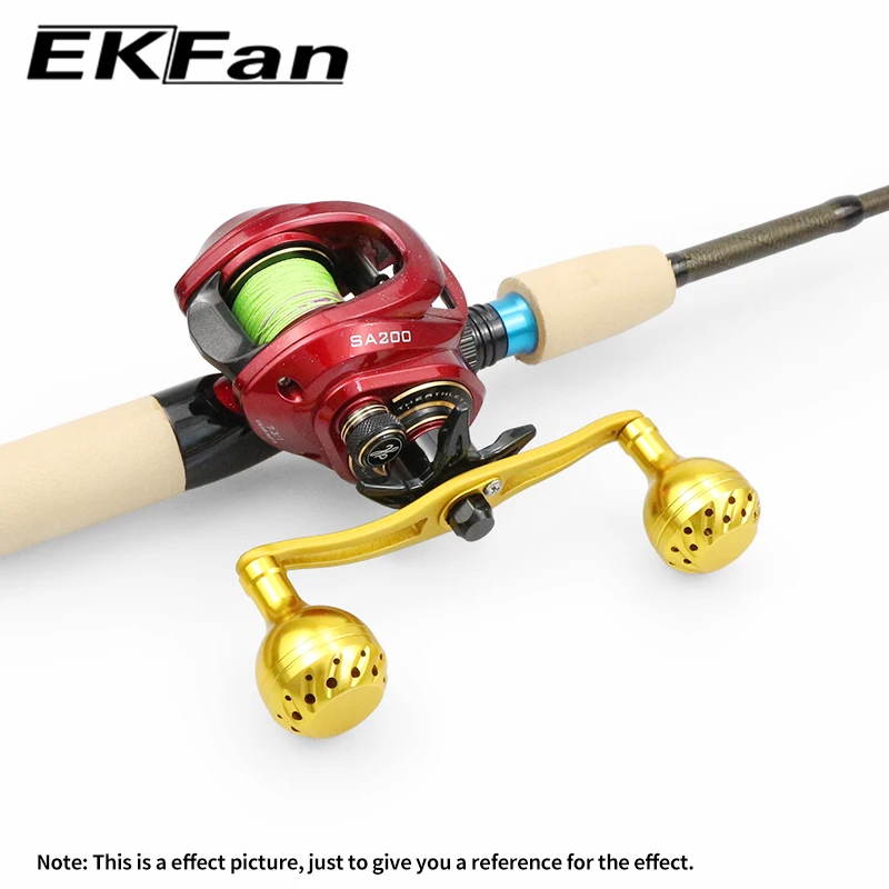 EKFan 120MM Aluminiumlegierung S-förmiger Baitcasting-Angelrollengriff Passend für A/D/S 7*4/8*5mm Loch 30mm Legierungsknopf Köderrollen-Werkzeuge – Detail 8
